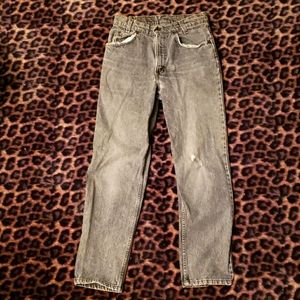 Vintage Levi's 517 Faded Black Jeans